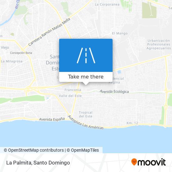 La Palmita map