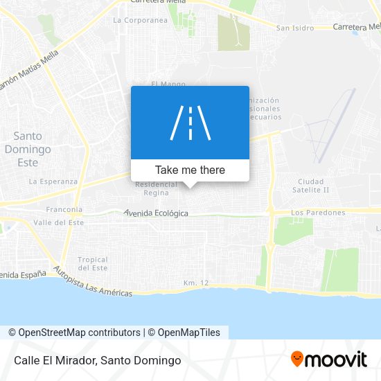 Calle El Mirador map