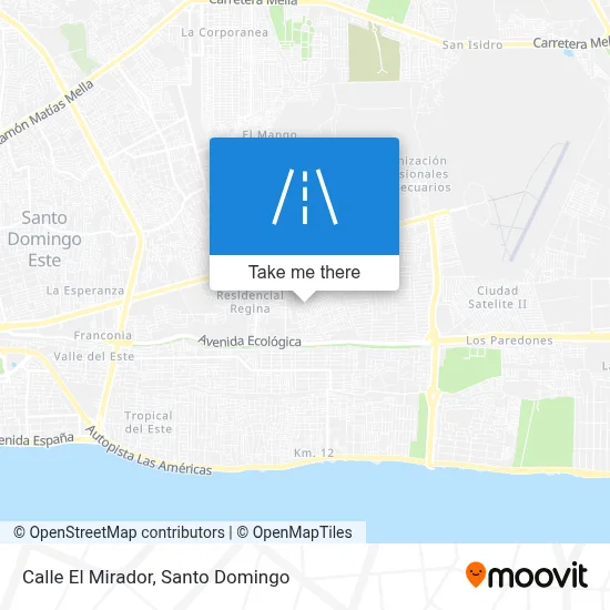 Calle El Mirador map