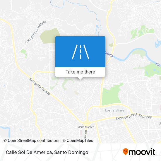 Calle Sol De America map