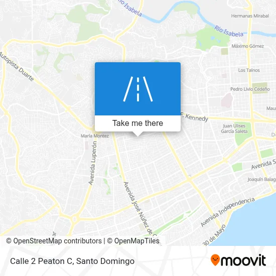 Mapa de Calle 2 Peaton C