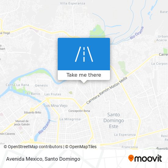 Avenida Mexico map