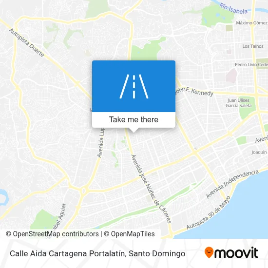 Calle Aida Cartagena Portalatín map