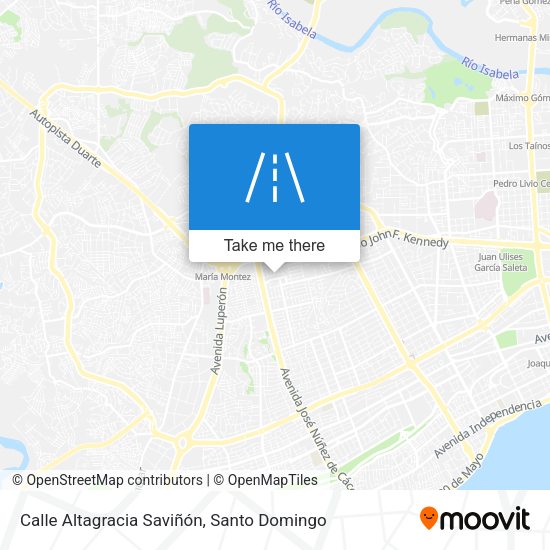 Calle Altagracia Saviñón map