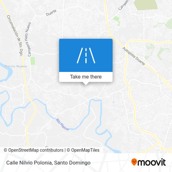 Mapa de Calle Nilvio Polonia