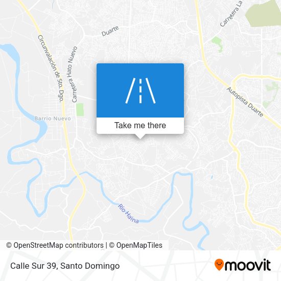 Mapa de Calle Sur 39