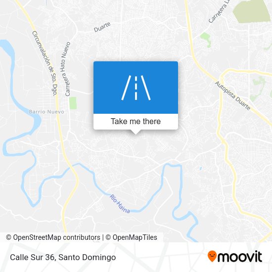 Mapa de Calle Sur 36