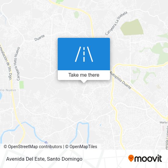 Avenida Del Este map