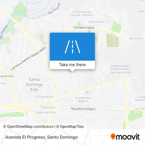 Mapa de Avenida El Progreso