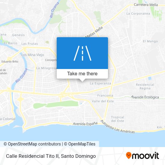 Calle Residencial Tito II map