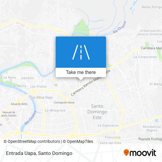 Entrada Uapa map