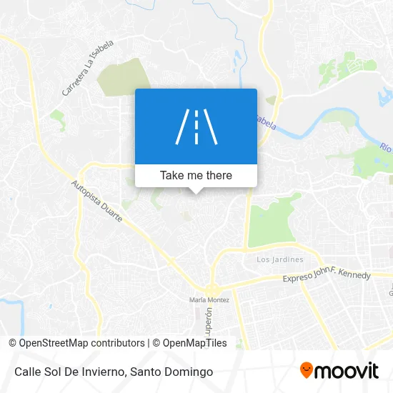 Mapa de Calle Sol De Invierno