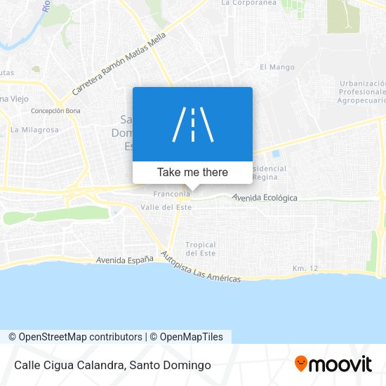 Calle Cigua Calandra map