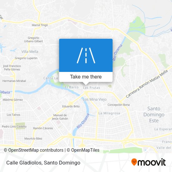 Calle Gladiolos map