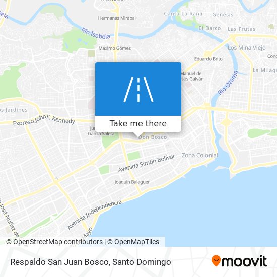 Respaldo San Juan Bosco map