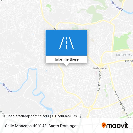 Mapa de Calle Manzana 40 Y 42
