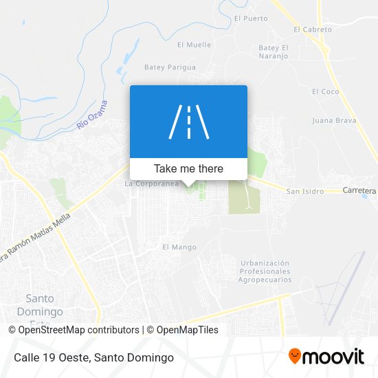 Mapa de Calle 19 Oeste