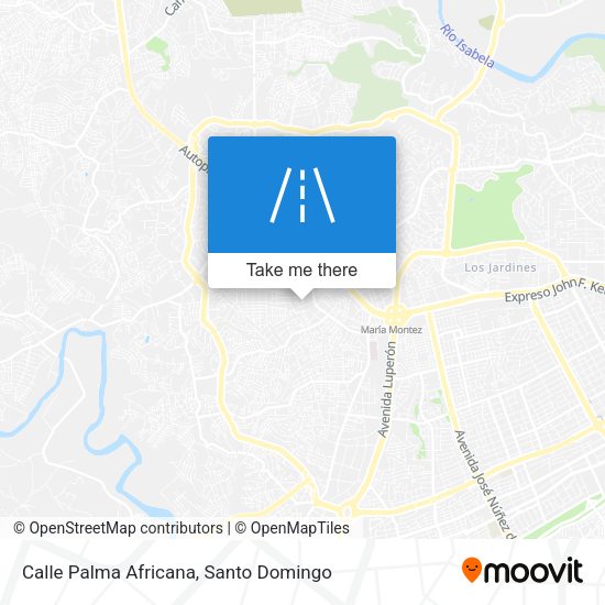 Calle Palma Africana map