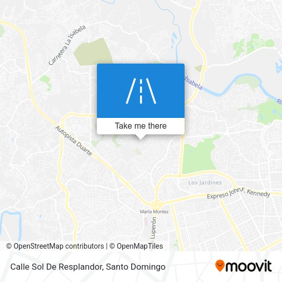 Mapa de Calle Sol De Resplandor