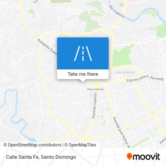 Mapa de Calle Santa Fe