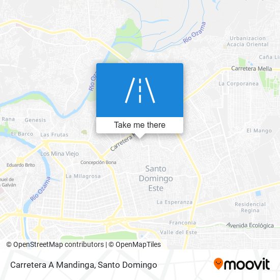 Carretera A Mandinga map