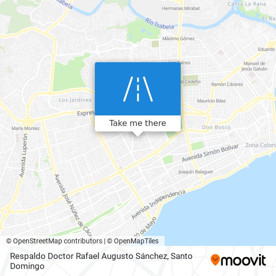 Respaldo Doctor Rafael Augusto Sánchez map