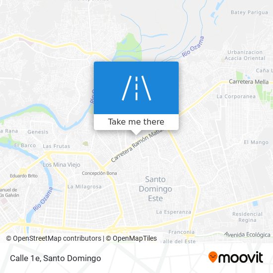 Calle 1e map