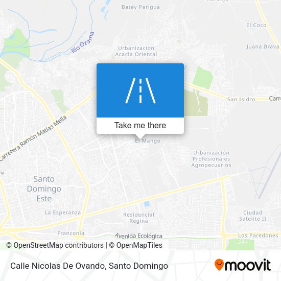 Mapa de Calle Nicolas De Ovando