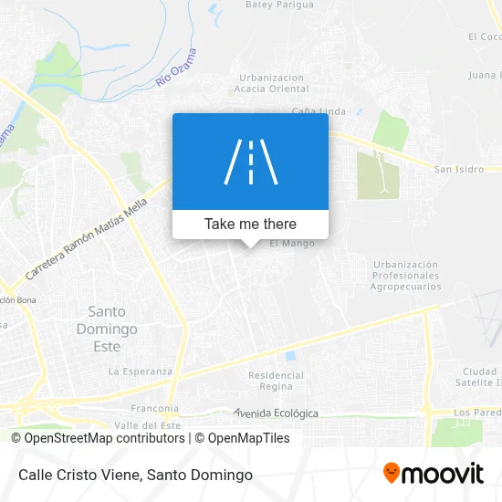 Mapa de Calle Cristo Viene