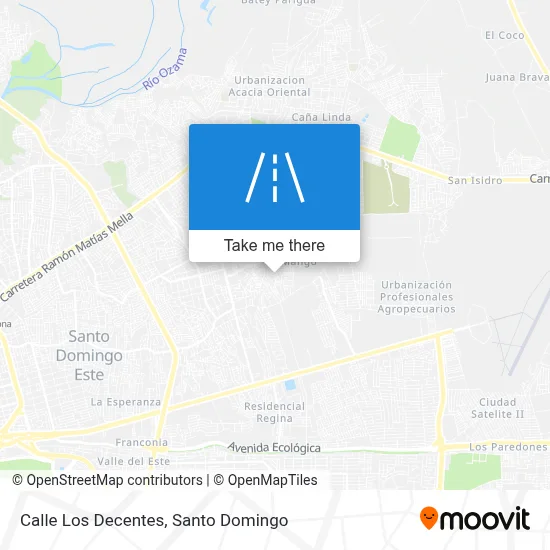 Mapa de Calle Los Decentes