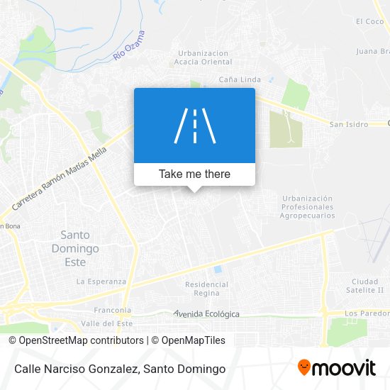 Mapa de Calle Narciso Gonzalez