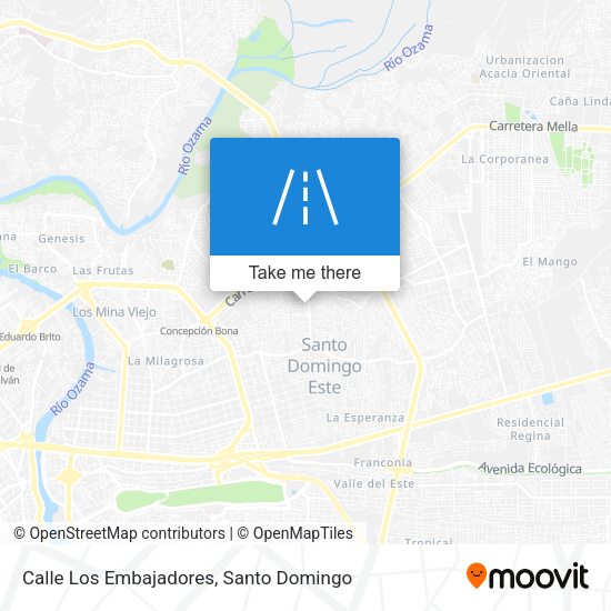 Mapa de Calle Los Embajadores