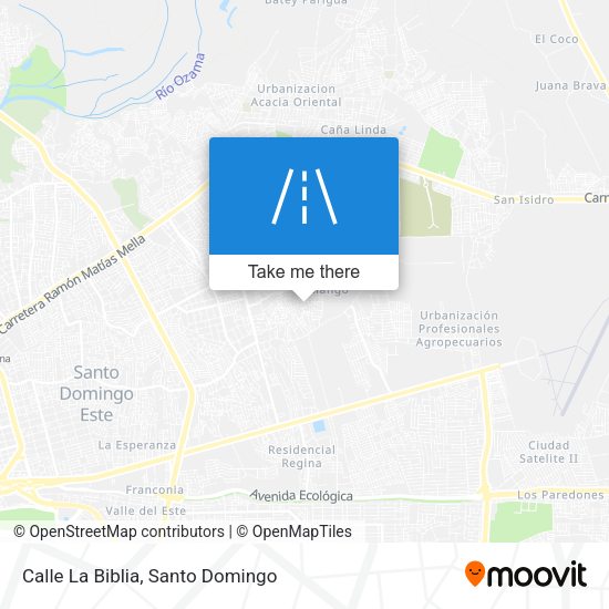 Calle La Biblia map