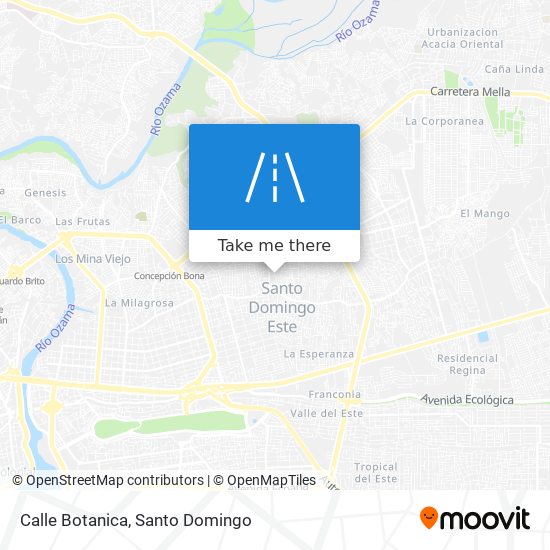 Calle Botanica map