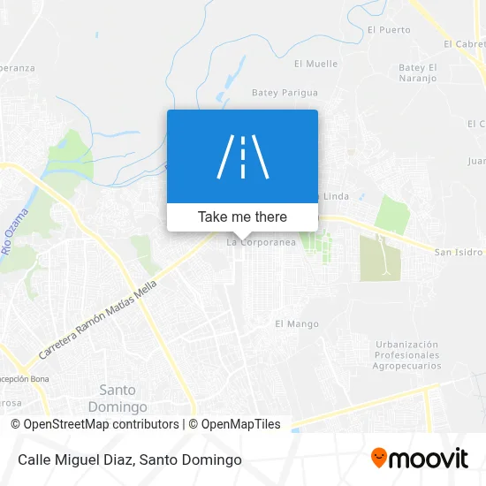 Mapa de Calle Miguel Diaz