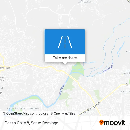 Mapa de Paseo Calle 8