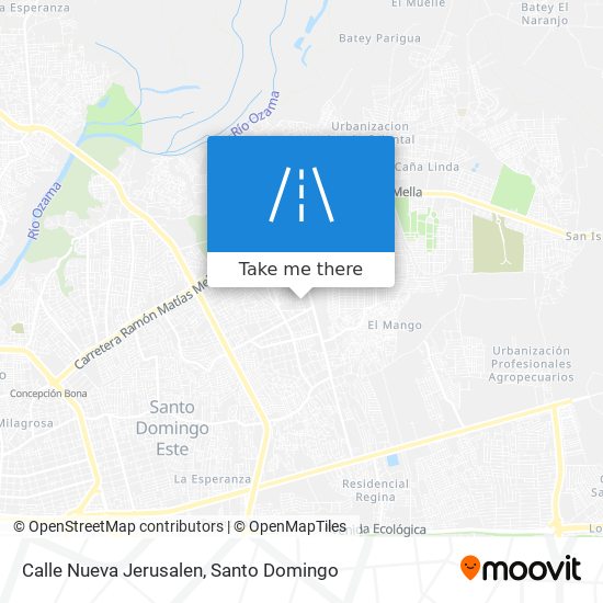 Mapa de Calle Nueva Jerusalen