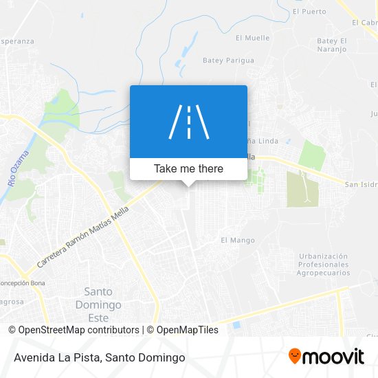 Mapa de Avenida La Pista