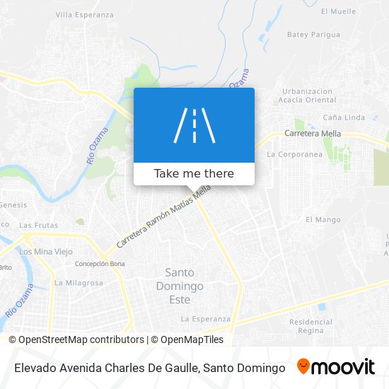 Mapa de Elevado Avenida Charles De Gaulle