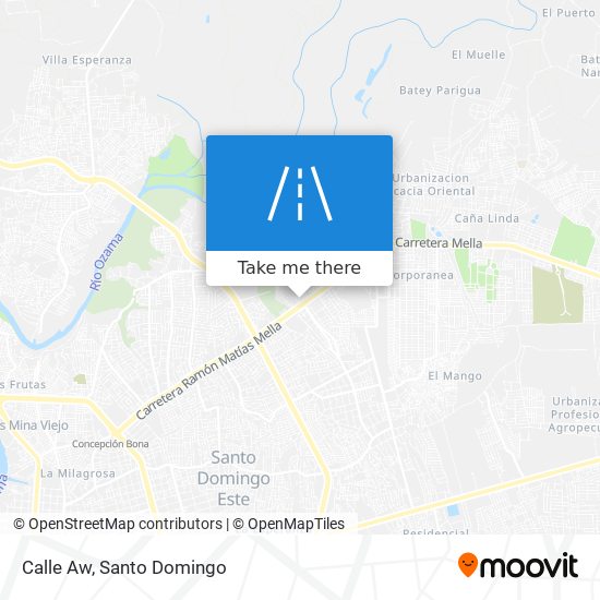 Calle Aw map
