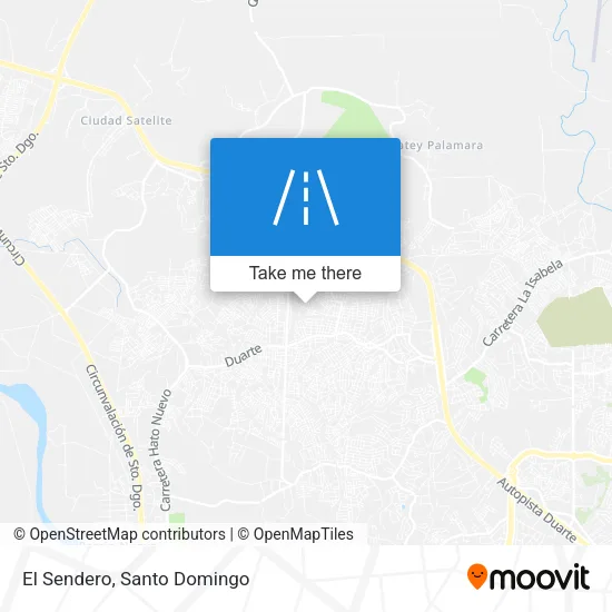 El Sendero map