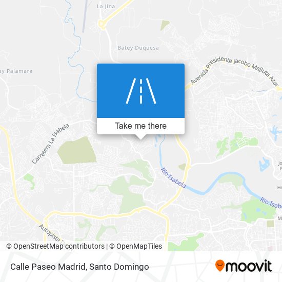 Mapa de Calle Paseo Madrid
