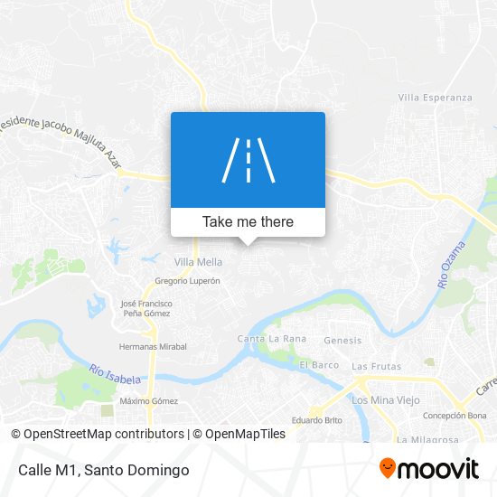 Calle M1 map