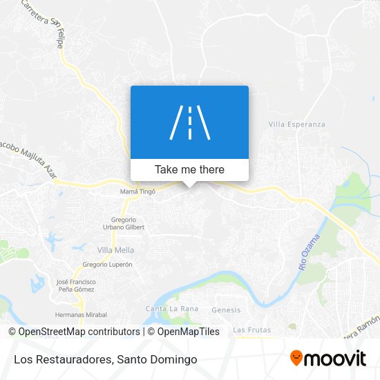 Los Restauradores map