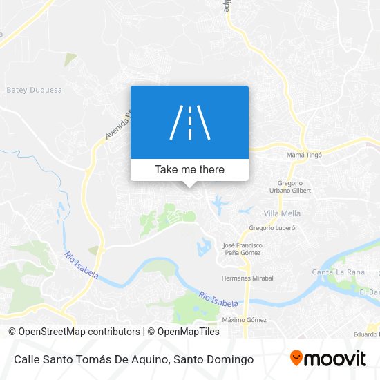 Calle Santo Tomás De Aquino map
