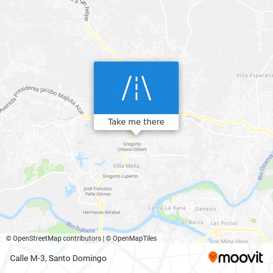 Calle M-3 map