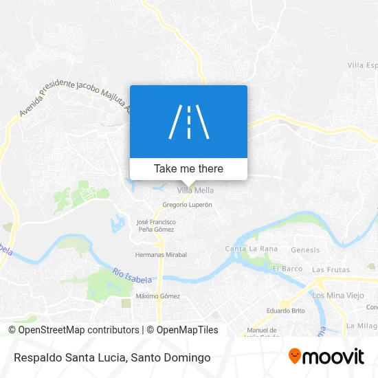 Respaldo Santa Lucia map