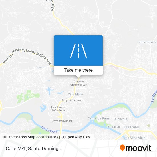 Calle M-1 map