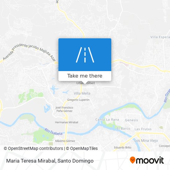 Maria Teresa Mirabal map