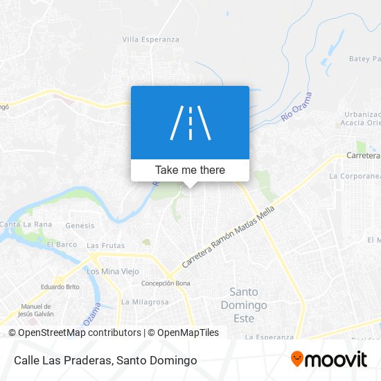 Calle Las Praderas map